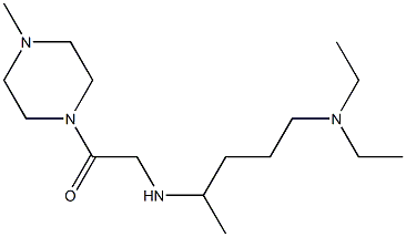 2-{[5-(diethylamino)pentan-2-yl]amino}-1-(4-methylpiperazin-1-yl)ethan-1-one Struktur