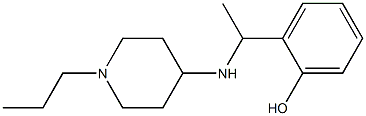 2-{1-[(1-propylpiperidin-4-yl)amino]ethyl}phenol Struktur