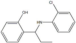 2-{1-[(2-chlorophenyl)amino]propyl}phenol Struktur