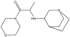 2-{1-azabicyclo[2.2.2]octan-3-ylamino}-1-(morpholin-4-yl)propan-1-one Struktur