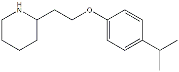 2-{2-[4-(propan-2-yl)phenoxy]ethyl}piperidine Struktur