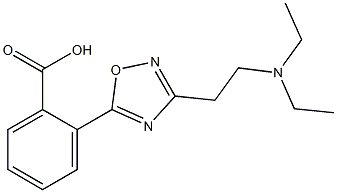 2-{3-[2-(diethylamino)ethyl]-1,2,4-oxadiazol-5-yl}benzoic acid Struktur