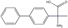 2-amino-2-(1,1'-biphenyl-4-yl)propanoic acid Struktur