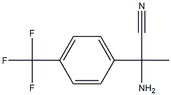 2-amino-2-[4-(trifluoromethyl)phenyl]propanenitrile Struktur