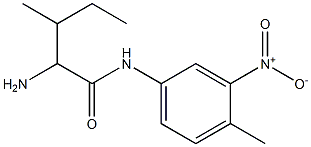 2-amino-3-methyl-N-(4-methyl-3-nitrophenyl)pentanamide Struktur