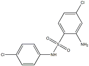 2-amino-4-chloro-N-(4-chlorophenyl)benzene-1-sulfonamide Struktur