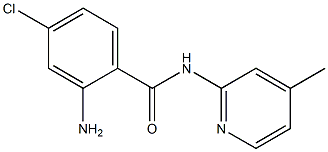 2-amino-4-chloro-N-(4-methylpyridin-2-yl)benzamide Struktur