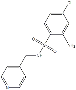 2-amino-4-chloro-N-(pyridin-4-ylmethyl)benzene-1-sulfonamide Struktur