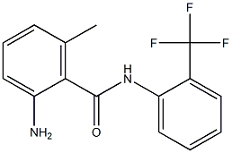 2-amino-6-methyl-N-[2-(trifluoromethyl)phenyl]benzamide Struktur