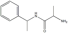 2-amino-N-(1-phenylethyl)propanamide Struktur