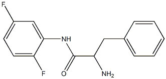 2-amino-N-(2,5-difluorophenyl)-3-phenylpropanamide Struktur