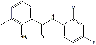 2-amino-N-(2-chloro-4-fluorophenyl)-3-methylbenzamide Struktur