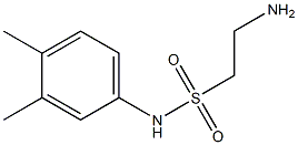 2-amino-N-(3,4-dimethylphenyl)ethanesulfonamide Struktur