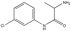 2-amino-N-(3-chlorophenyl)propanamide Struktur