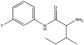 2-amino-N-(3-fluorophenyl)-3-methylpentanamide Struktur