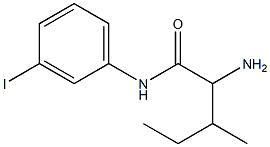 2-amino-N-(3-iodophenyl)-3-methylpentanamide Struktur