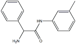 2-amino-N-(3-methylphenyl)-2-phenylacetamide Struktur