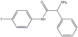 2-amino-N-(4-fluorophenyl)-2-phenylacetamide Struktur