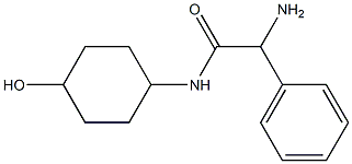 2-amino-N-(4-hydroxycyclohexyl)-2-phenylacetamide Struktur