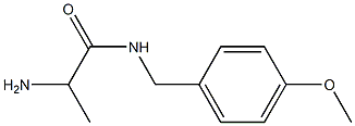 2-amino-N-(4-methoxybenzyl)propanamide Struktur