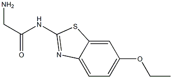 2-amino-N-(6-ethoxy-1,3-benzothiazol-2-yl)acetamide Struktur