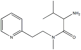 2-amino-N,3-dimethyl-N-[2-(pyridin-2-yl)ethyl]butanamide Struktur