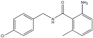 2-amino-N-[(4-chlorophenyl)methyl]-6-methylbenzamide Struktur