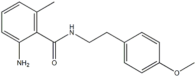 2-amino-N-[2-(4-methoxyphenyl)ethyl]-6-methylbenzamide Struktur