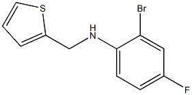 2-bromo-4-fluoro-N-(thiophen-2-ylmethyl)aniline Struktur