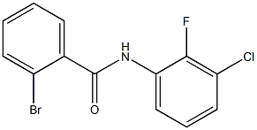 2-bromo-N-(3-chloro-2-fluorophenyl)benzamide Struktur