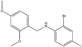 2-bromo-N-[(2,4-dimethoxyphenyl)methyl]-4-methylaniline Struktur