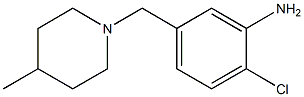 2-chloro-5-[(4-methylpiperidin-1-yl)methyl]aniline Struktur