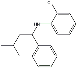 2-chloro-N-(3-methyl-1-phenylbutyl)aniline Struktur