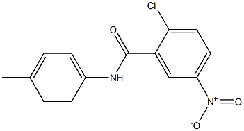 2-chloro-N-(4-methylphenyl)-5-nitrobenzamide Struktur