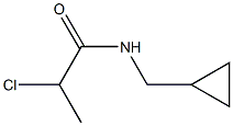 2-chloro-N-(cyclopropylmethyl)propanamide Struktur