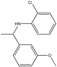 2-chloro-N-[1-(3-methoxyphenyl)ethyl]aniline Struktur