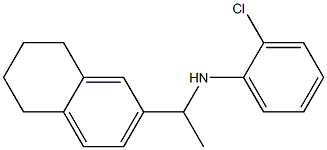 2-chloro-N-[1-(5,6,7,8-tetrahydronaphthalen-2-yl)ethyl]aniline Struktur