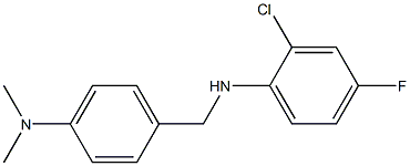 2-chloro-N-{[4-(dimethylamino)phenyl]methyl}-4-fluoroaniline Struktur