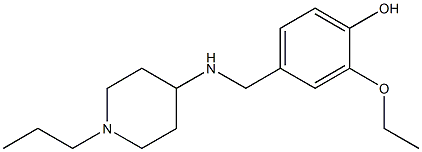 2-ethoxy-4-{[(1-propylpiperidin-4-yl)amino]methyl}phenol Struktur