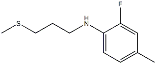 2-fluoro-4-methyl-N-[3-(methylsulfanyl)propyl]aniline Struktur