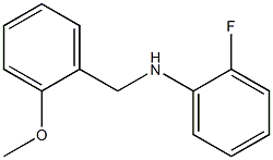 2-fluoro-N-[(2-methoxyphenyl)methyl]aniline Struktur