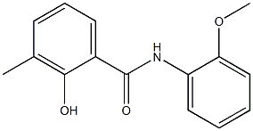 2-hydroxy-N-(2-methoxyphenyl)-3-methylbenzamide Struktur