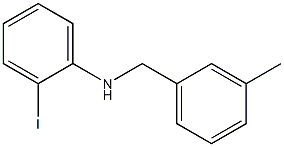 2-iodo-N-[(3-methylphenyl)methyl]aniline Struktur