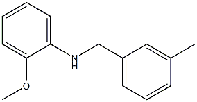 2-methoxy-N-[(3-methylphenyl)methyl]aniline Struktur