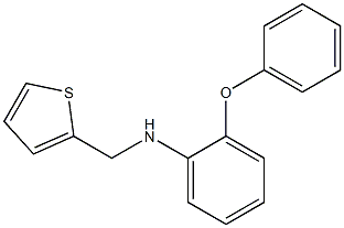 2-phenoxy-N-(thiophen-2-ylmethyl)aniline Struktur