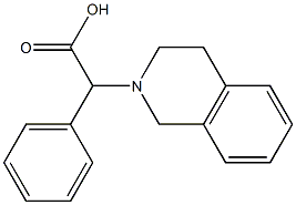 2-phenyl-2-(1,2,3,4-tetrahydroisoquinolin-2-yl)acetic acid Struktur