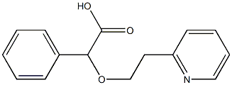 2-phenyl-2-[2-(pyridin-2-yl)ethoxy]acetic acid Struktur