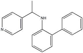 2-phenyl-N-[1-(pyridin-4-yl)ethyl]aniline Struktur