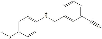 3-({[4-(methylsulfanyl)phenyl]amino}methyl)benzonitrile Struktur