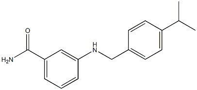 3-({[4-(propan-2-yl)phenyl]methyl}amino)benzamide Struktur